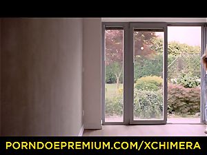 XCHIMERA - obedient platinum-blonde submission intercourse with tormentor
